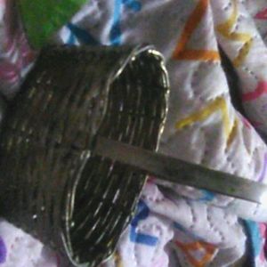 A cute little metal basket.